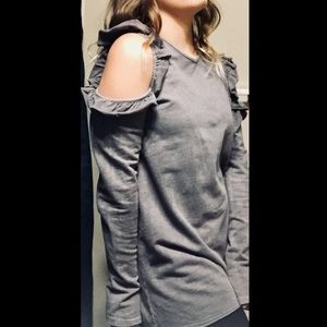 Cold shoulder long sleeve